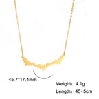 Flying Bat Cutout Pendant Necklace — Stainless Steel