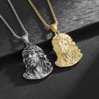 Jesus Pendant Necklace — Stainless Steel
