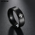 WWII Iron German Cross Ring — Stainless Steel
