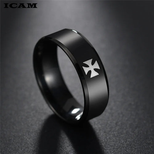 WWII Iron German Cross Ring — Stainless Steel