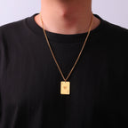 Cazador Poker Card Ace of Spades Necklaces for Men Women Stainless Steel Hip Hop Jewelry Gold Color Necklace 2026 Gift Wholesale