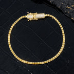 Iced Out Diamond Clasp Chain Necklace 2.4MM