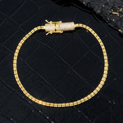 Iced Out CZ Clasp Chain Necklace 2.4MM