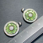 MANY STONE OVAL Natural PERIDOT Pendant Necklace Fine Jewelry Handmade Stones Wholesale Healing Energy Gift Lucky Jewelry