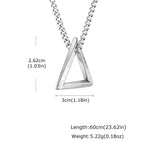 Viking Rune Mobius Pendant Necklace — Stainless Steel