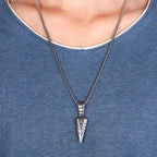 Viking Arrow Pendant Necklace