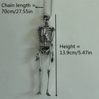 Oversized Skeleton Pendant Necklace — Statement