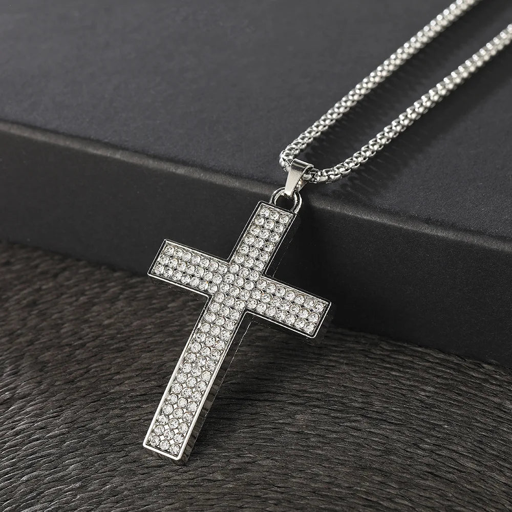 Cross Steel Pendant European American Individuality