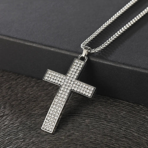 Cross Steel Pendant European American Individuality