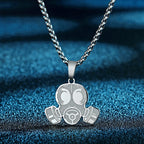 Todorova Stainless Steel Gas Mask Pendant Necklace For Women Men Punk Viking Medallion Neck Chain Charm Trendy Jewelry Gift