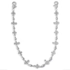 Silver Cross Iced Out Pants Chain 18MM