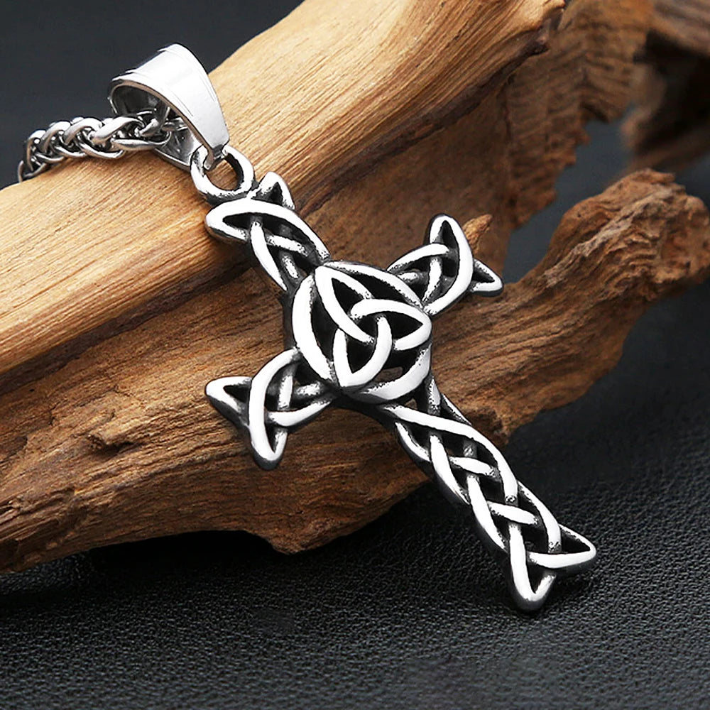 Viking Celtic Stainless Steel Pendant Necklace