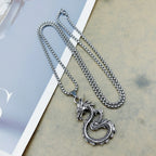 Dragon Steel Pendant Chinese Style Versatile