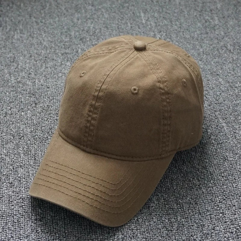 Oversized Cotton Baseball Cap — Adjustable Fit