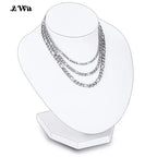 AWit 2022 Fashion Classic Figaro Chain Necklace Men Stainless Steel Long Necklace For Men Women Chain Jewelry