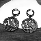 Tree Of Life Steel Pendant Gothic Crow Bird Raven