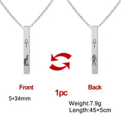 Bastet Cat Goddess Ankh Cross Necklace — Stainless