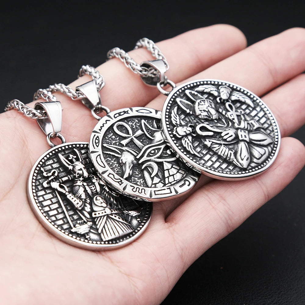 Anubis Pendant Necklace — 316L Stainless Steel