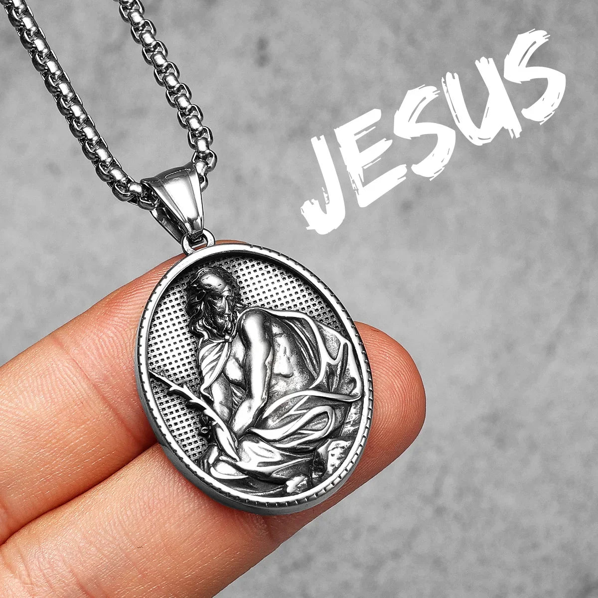 Saint Andrew Pendant Necklace Stainless Steel