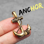 Anchor Sailor Pendant Necklace — Stainless Steel