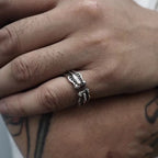 Buyee 925 Sterling Silver Unique Ring Finger Cute Scorpion Open Ring for Women Man Fashion Animal Rock Punk Fine Jewelry Circle