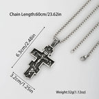 Orthodox Jesus Stations of the Cross Necklace — Stainless Steel