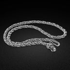 Vintage 925 Thai Silver Necklace Men's Faucet Style Design Sterling Silver Necklace Men's Fashion Jewelry 5mm56cm Size