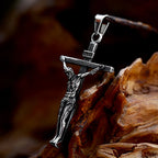 Jesus Cross Pendant — Stainless Steel