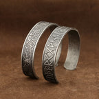 Viking Rune Bracelet Black — Stainless Steel