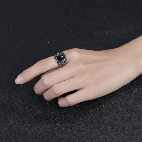 10MM Vintage Black Ring