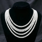 4mm Tennis Chain Necklace & Bracelet Set — Two-Tone