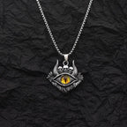 Skull Evil Eye Steel Pendant Vintage Devil's