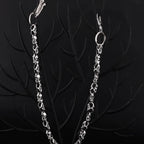 Dark Punk Skull Motorcycle Waist Trouser Chain
