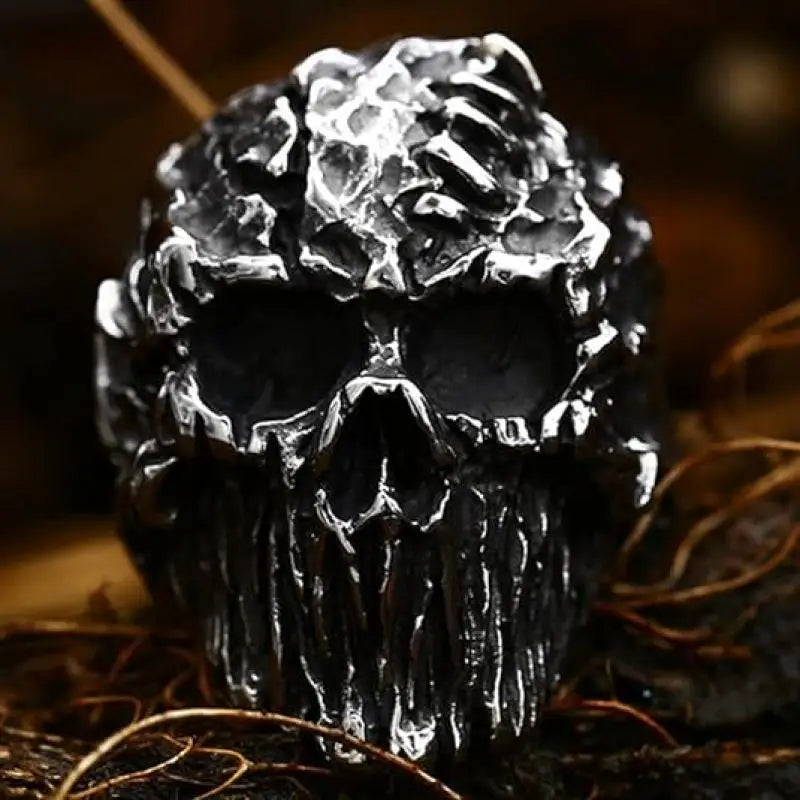 Men Vintage Hip Hop Rings Biker Party Halloween Jewelry Gift New Men Gothic Punk Stainless Steel Skeleton Horror Skull
