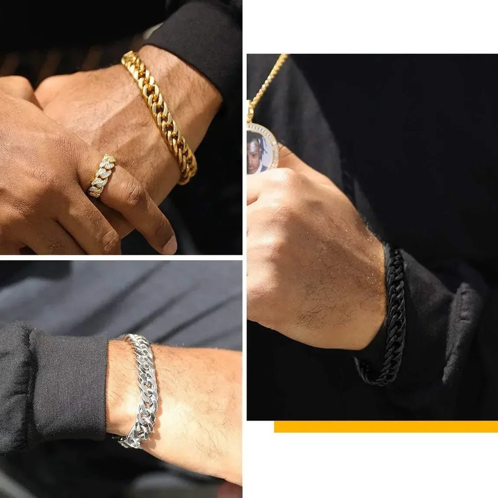 Cuban Link Chain Necklace 3.5-7mm — Gold
