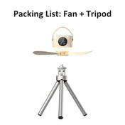 Portable Ceiling Fan — 4 Speeds, LED, Timer