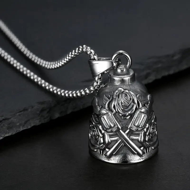 Moto Bell Steel Pendant Punk Motorcycle