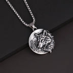 Wolf Tiger Lion Pendant Necklace — Stainless Steel