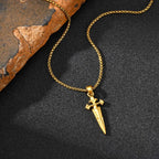 Sword Pendant Necklace — Stainless Steel