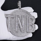 Iced Out Name Disc Pendant 80MM