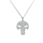 Gothic Dark Skull Stainless Steel Pendant Necklace
