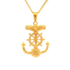 Anchor Gold Pendant Necklace