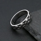 Evil Eye Steel Ring Vintage 316L Japanese Mythology
