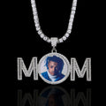 Iced Out Photo Pendant Necklace Memory