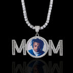 Iced Out Photo Pendant Necklace Memory