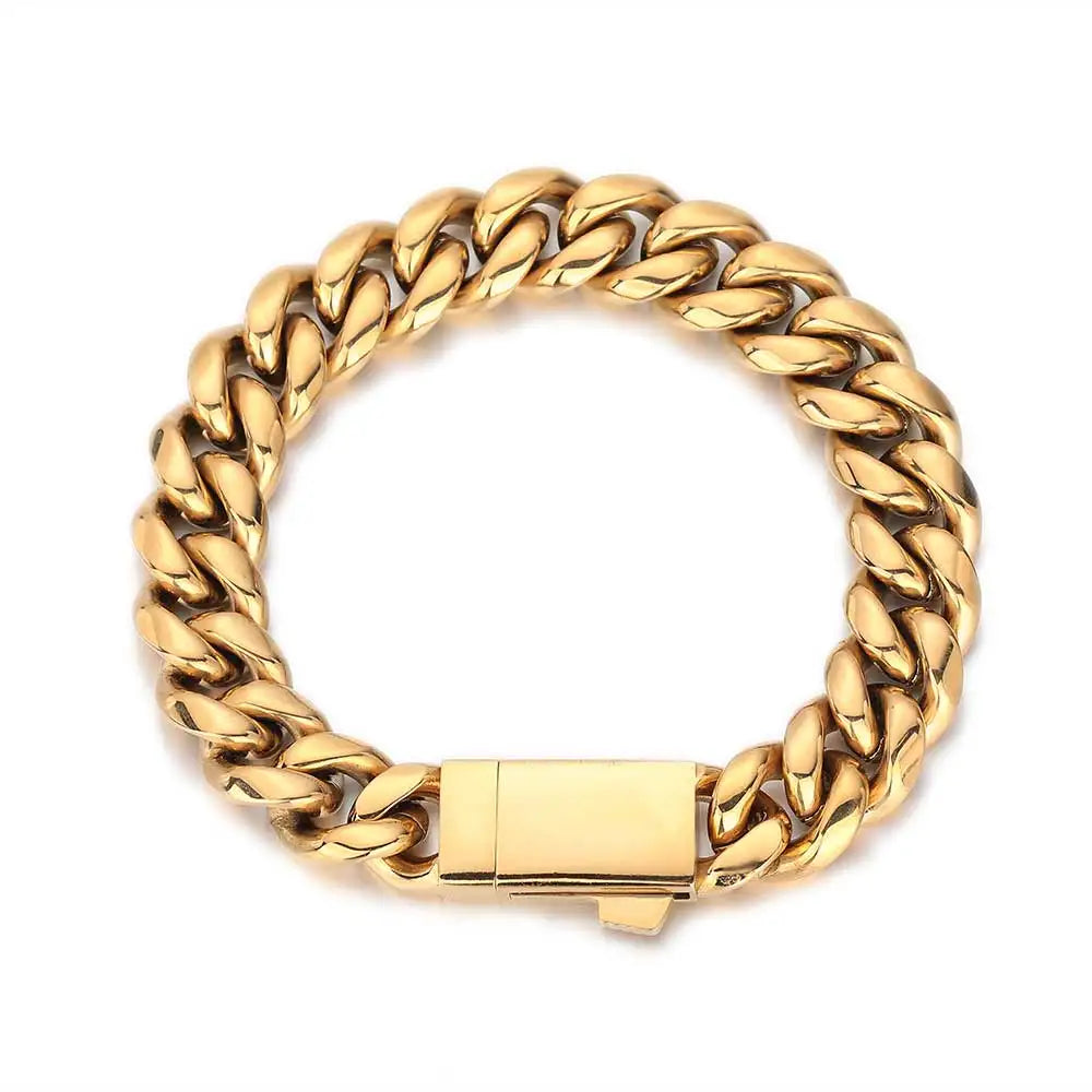 Stainless Steel Cuban Bracelet Miami Statement