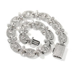 7"-22" Hip Hop 5A+ CZ Stone Paved Bling Iced Out 18mm wide Fatima Eye Cross Link Chain Bracelet for Men Rapper Jewelry