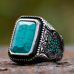 Turkish Iced Out CZ Stone Ring — Stainless Steel