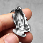 Let Us Pray Pendant — Stainless Steel