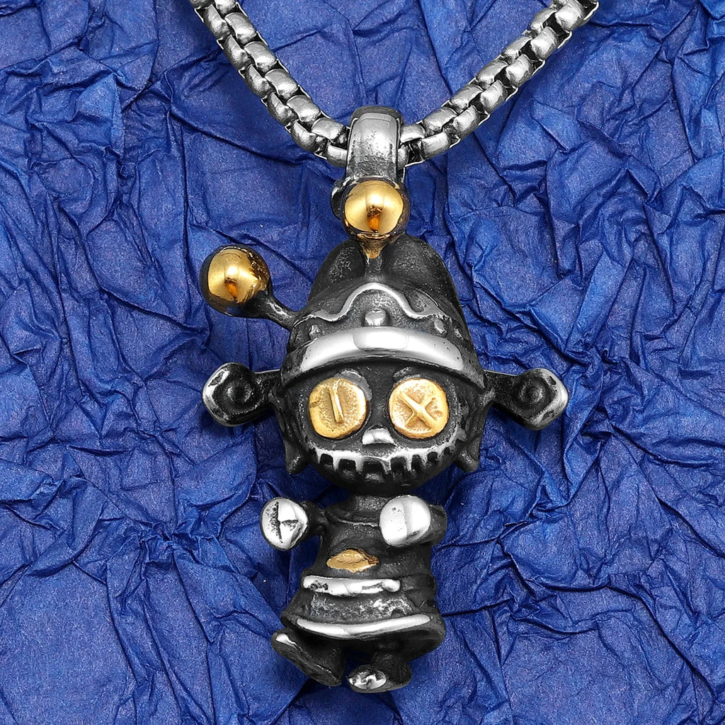 Money God Pendant Necklace — Stainless Steel